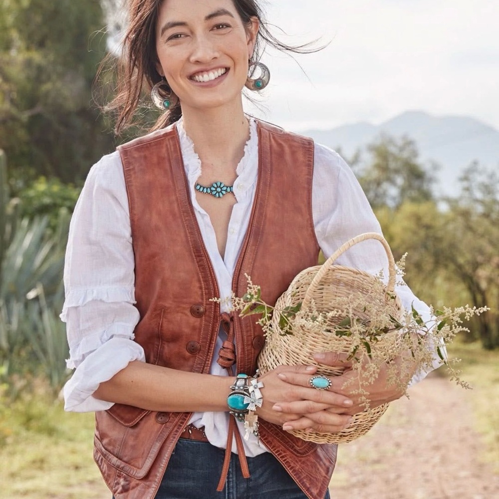 Sundance NWT “Lorena” Leather Vest